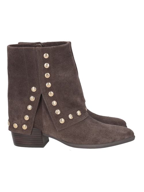 Stivaletto in suede con borchie colore testa di moro Giselle Tosca Blu TOSCA BLU | SF2533S334C60